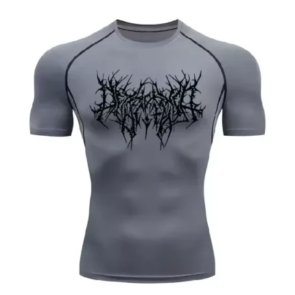 Breathedivinity Hellfire Oversized T Shirt VOID Grey 1