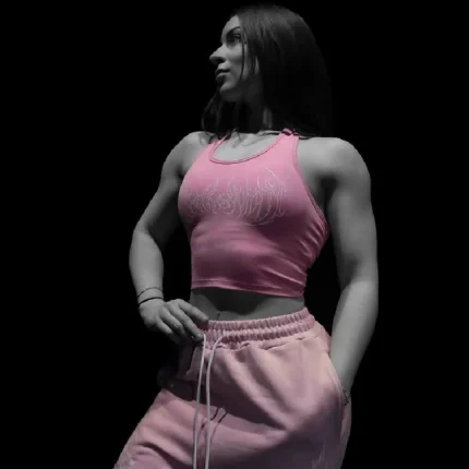 Breathedivinity Void Tech™ DarK Pixie Top PINK 1