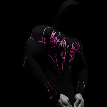 Breathedivinity Void Tech™ Hollow Knight Hoodie Compression BLOSSOM PINK 1