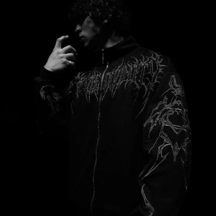 Breathedivinity Void Walker Zip Up Jacket BLACK 1