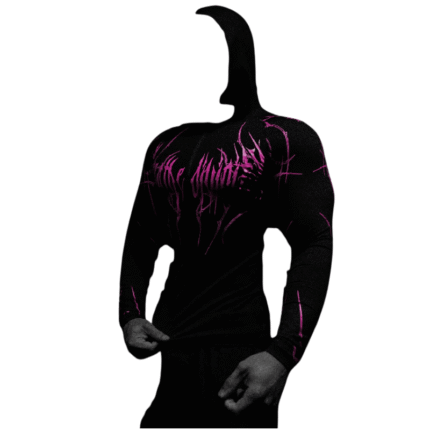 Void Tech™ Hollow Knight Hoodie Compression [BLOSSOM PINK] front view (1)