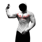 Void Tech™ Hollow Knight Hoodie Compression [HEAVENLY RED] front view