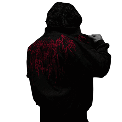 Voidwalker Oversized Zip up Jacket [NIGHTMARE] fornt view