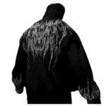 Voidwalker Oversized Zip up Jacket [VOID BLACK] back view