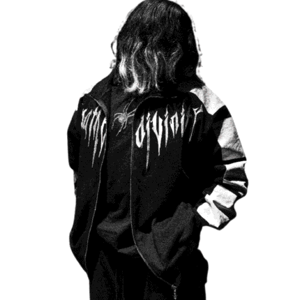 Voidwalker Zip up Jacket [WHITEBLACKfornt view