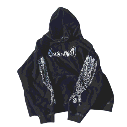 Breathe Divinity Cropped Hoodie Jacket front view