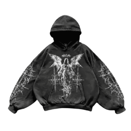 Reborn Shadow Oversized Hoodie front view