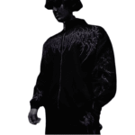 Breathe Divinity Void Walker Zip Up Jacket [WHITEBLACK] fornt view