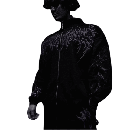 Breathe Divinity Void Walker Zip Up Jacket [WHITEBLACK] fornt view