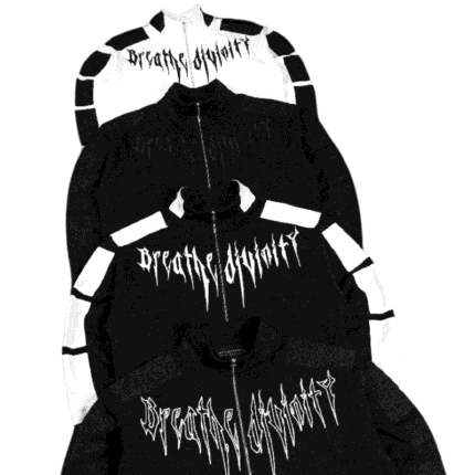 Breathe Divinity Voidwalker Zip up Jacket [WHITEBLACK] fornt view