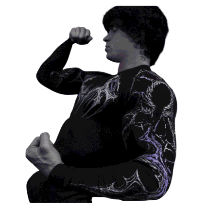Breathedivinity Longsleeve Compression [HOLLOW PURPLE] Front