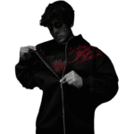 Breathedivinity Voidwalker Oversized Zip Jacket fornt view