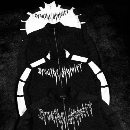 Breathedivinity Voidwalker Zip up Jacket WHITEBLACK 1