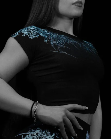 Women's Soul Thorn Cropped Baby Tee [FROST]