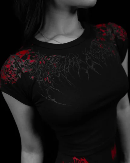 Women's Soul Thorn Cropped Baby Tee [NIGHTMARE]