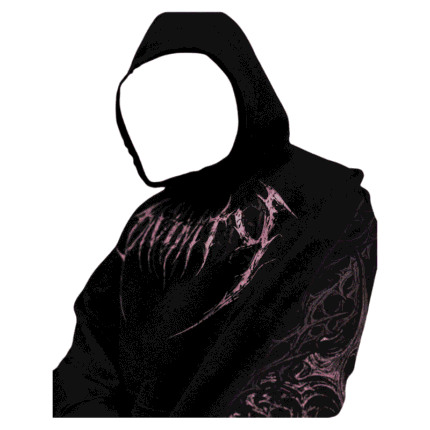 Eclipse Oversized Pullover Hoodie [BLOSSOM PINK] front view