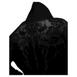 Eclipse Oversized Pullover Hoodie [DARKNESS] back view