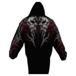 Eclipse Oversized Pullover Hoodie [HEAVENLY RED] back view