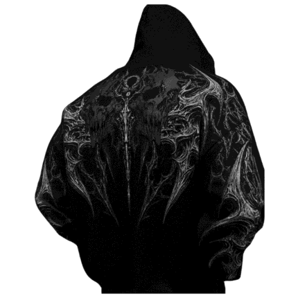 Eclipse Oversized Pullover Hoodie [MIDNIGHT] back view
