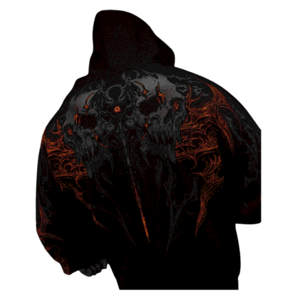Eclipse Oversized Pullover Hoodie [SCORCH] back view