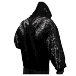 Tarnished Leviathan Oversized Zip up Hoodie [DARKNESS] back view