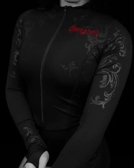 Women's Void Tech™ Boneveil Zip up Longsleeve Compression [NIGHTMARE]