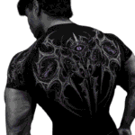 Breathedivinity Parasite Short Sleeve Compression [HOLLOW PURPLE] Back