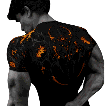 Void Tech™ Parasite Short Sleeve Compression [INFERNO] Back