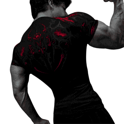Void Tech™ Parasite Short Sleeve Compression [NIGHTMARE] Back