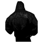 Berserker Oversized Zip up Hoodie [DARKNESS] back view