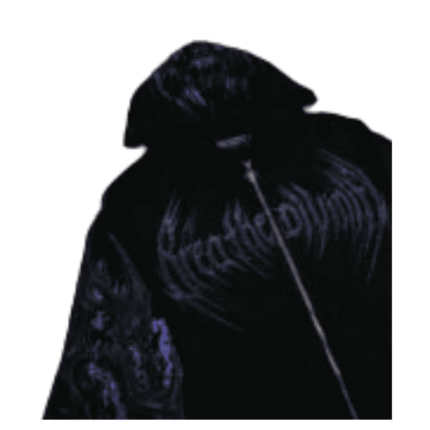 Berserker Oversized Zip up Hoodie [DUSK] front view