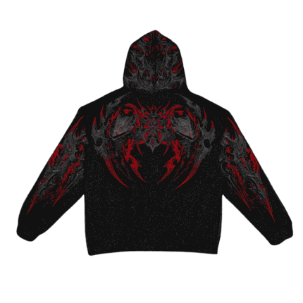 Berserker Oversized Zip up Hoodie [HELLFIRE]