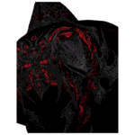 Berserker Oversized Zip up Hoodie [NIGHTMARE] back view