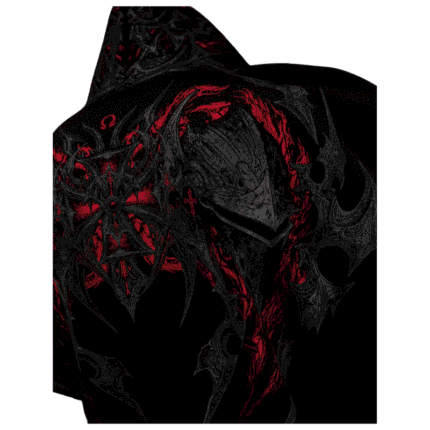 Berserker Oversized Zip up Hoodie [NIGHTMARE] back view