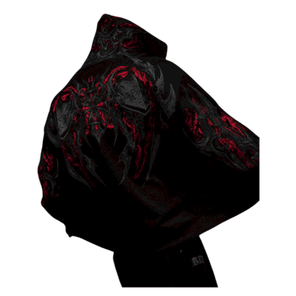 Berserker Oversized Zip up Hoodie [NIGHTMARE] side view