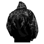 Berserker Oversized Zip up Hoodie [VOID BLACK] back view