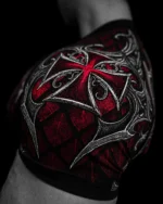 Breathe Divinity Armored Short Sleeve Compression [BLOOD METAL] f