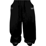 Essential Embroidery 937 Banana shape sweatpants [VOID BLACK] fornt fornt view