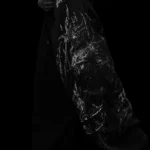 Fallen Knight Uncuffed Banana shape sweatpants [VOID BLACK]