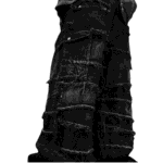 Oversized Distressed Denim Cargo Jeans [ALLOY WASH] fornt view