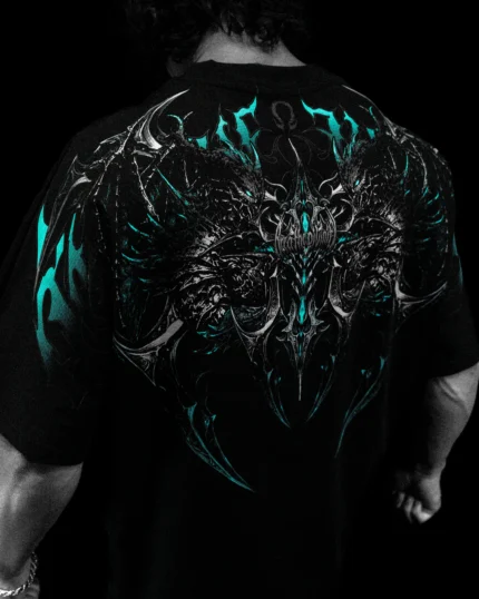Shadow Monarch Oversized T shirt [PHANTOM] FGFDG