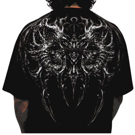 Shadow Monarch Oversized T-shirt [VOID BLACK] Back