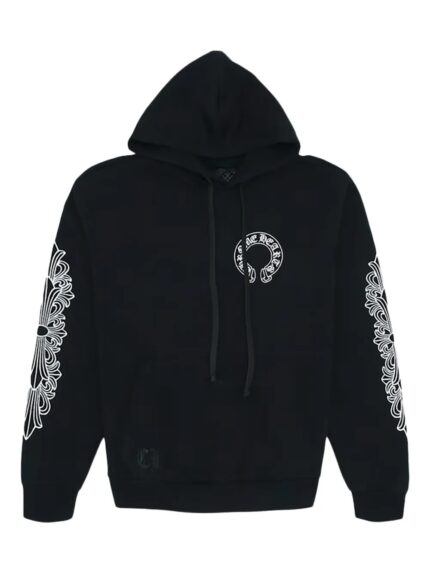 Hearts Horse Shoe Floral long-sleeve hoodie