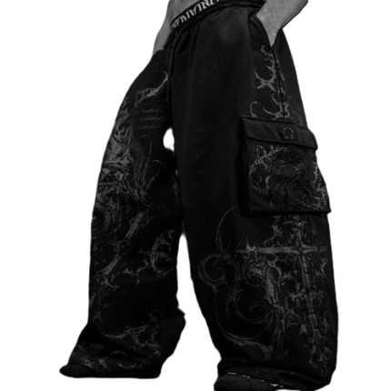 Draconian Metallic Oversized Cargos front view