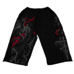 Draconian Metallic Uncuffed Cargos Back