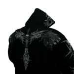 Nocturne oversized hoodie back view with relaxed fit