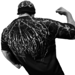 Spider-Corpse Oversized T-Shirt with graphic design