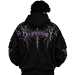 Vindicator Tarnished Cargo Zip-up Hoodie Black back