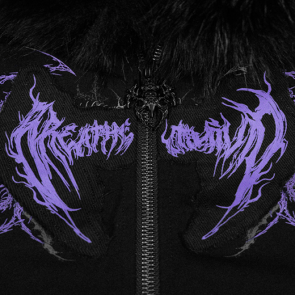 Women's Parasite Faux-Fur Zip-up Jacket front view