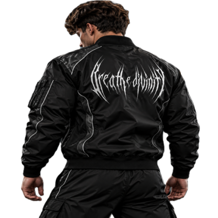 BreatheDivinity Apex Performance Bomber front